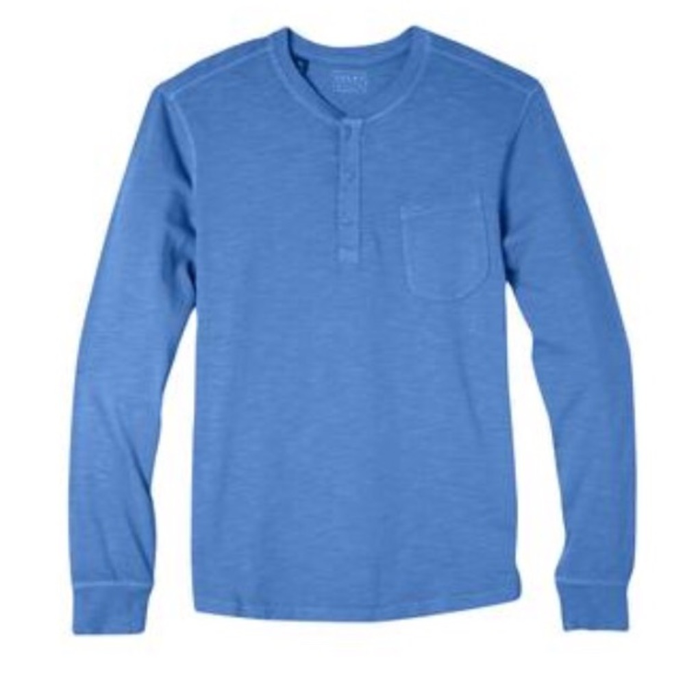 Jachs Sueded Cotton Long Sleeve Henley